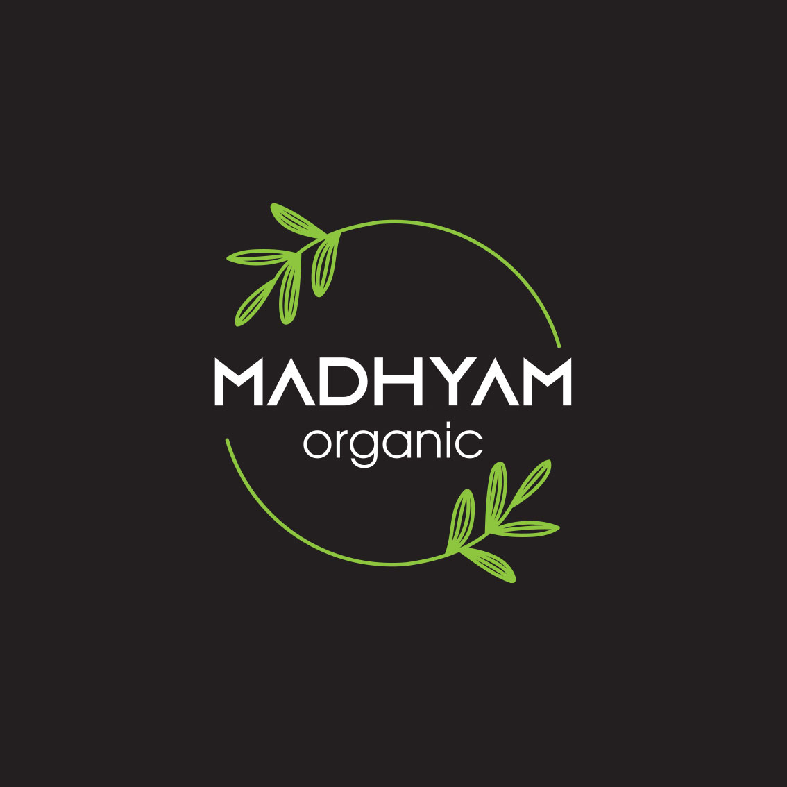 Madhyam Organic Logo design