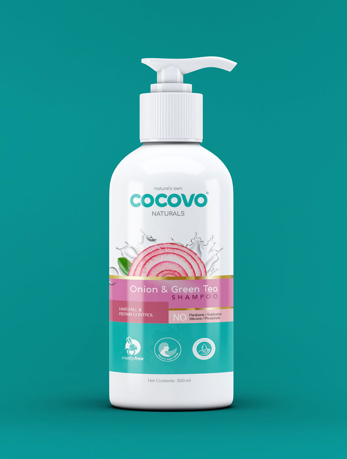 natural shampoo bottle packaging design