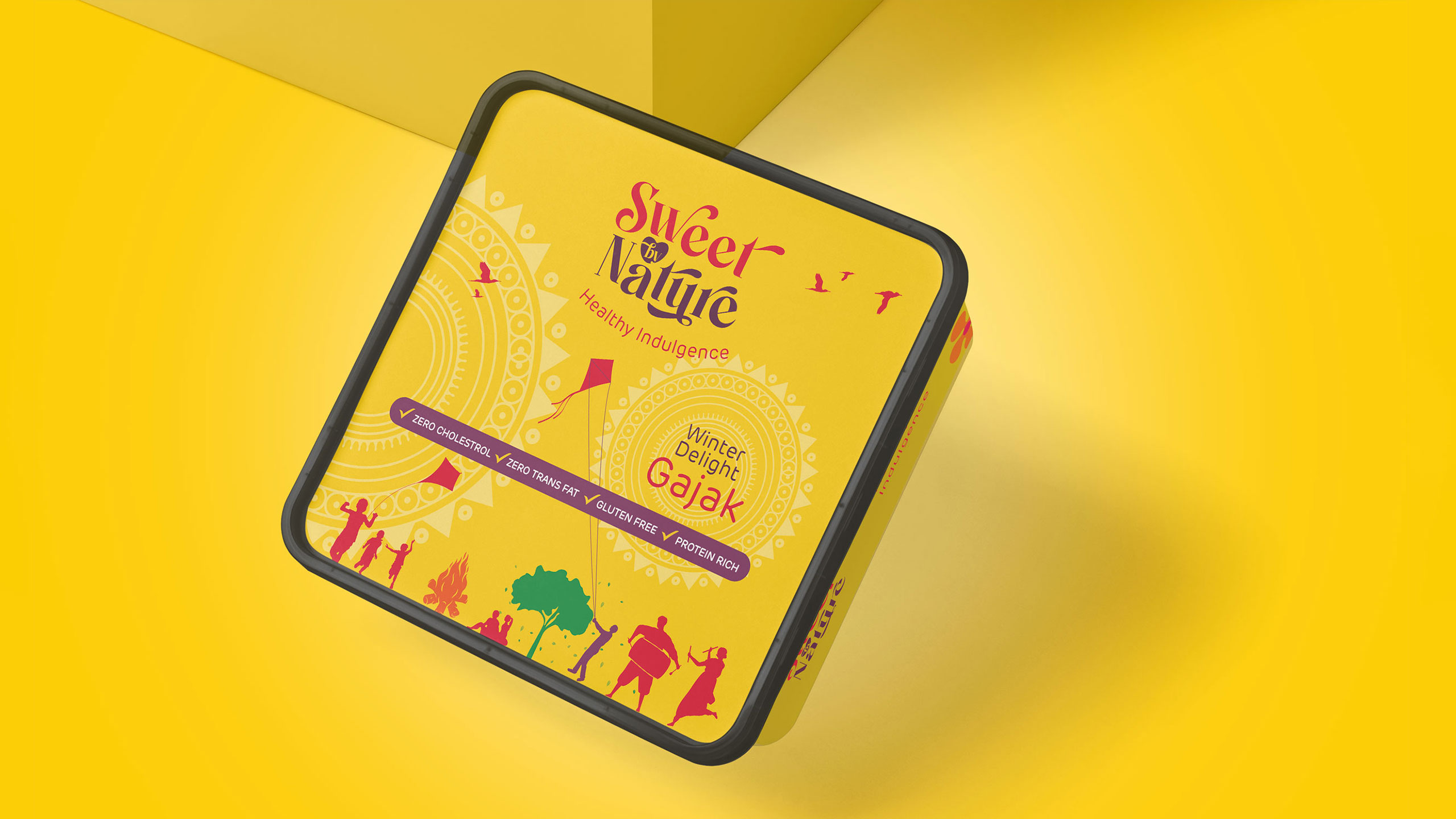 Indian sweets box packaging design