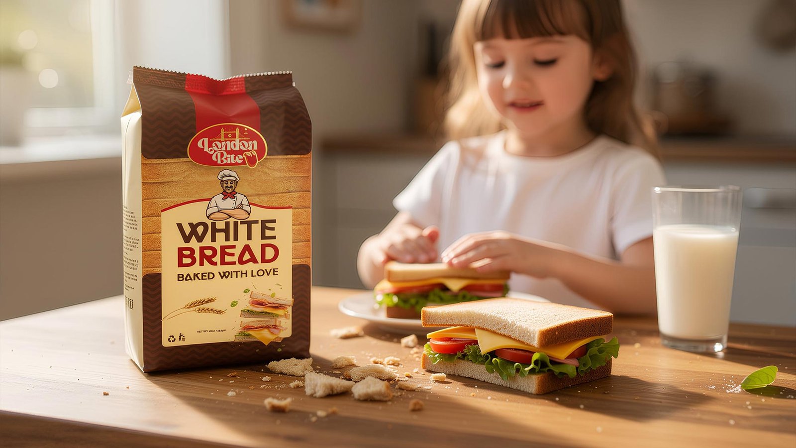 London Bite bakery packaging design