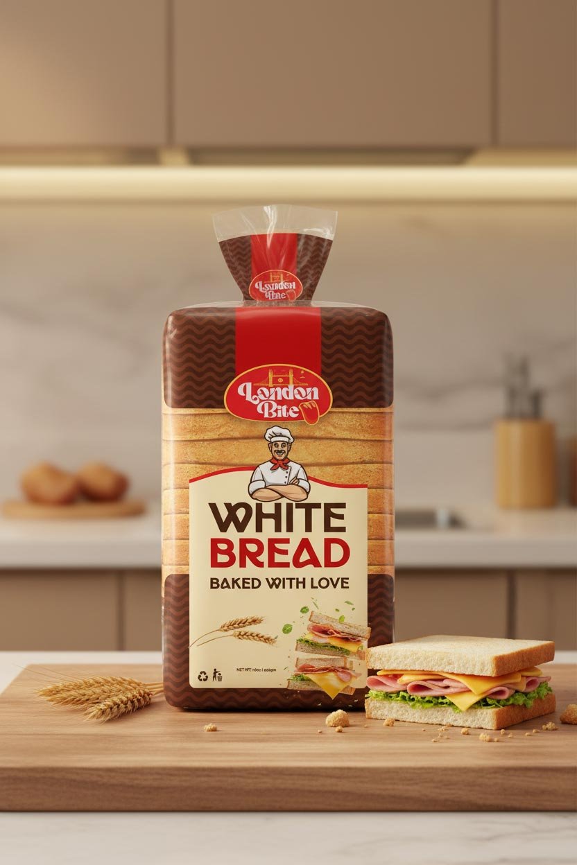 London Bite bread packaging design