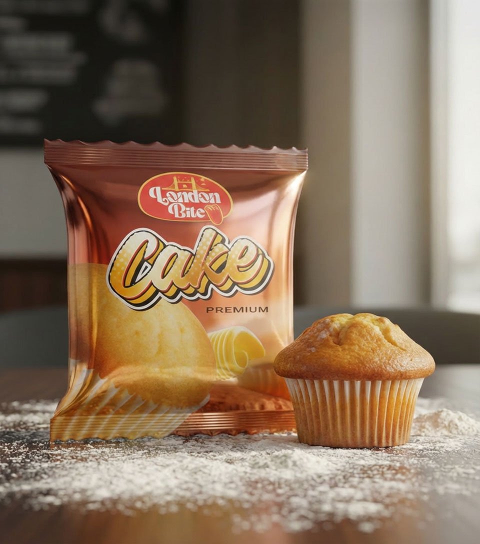 London Bite muffin packaging