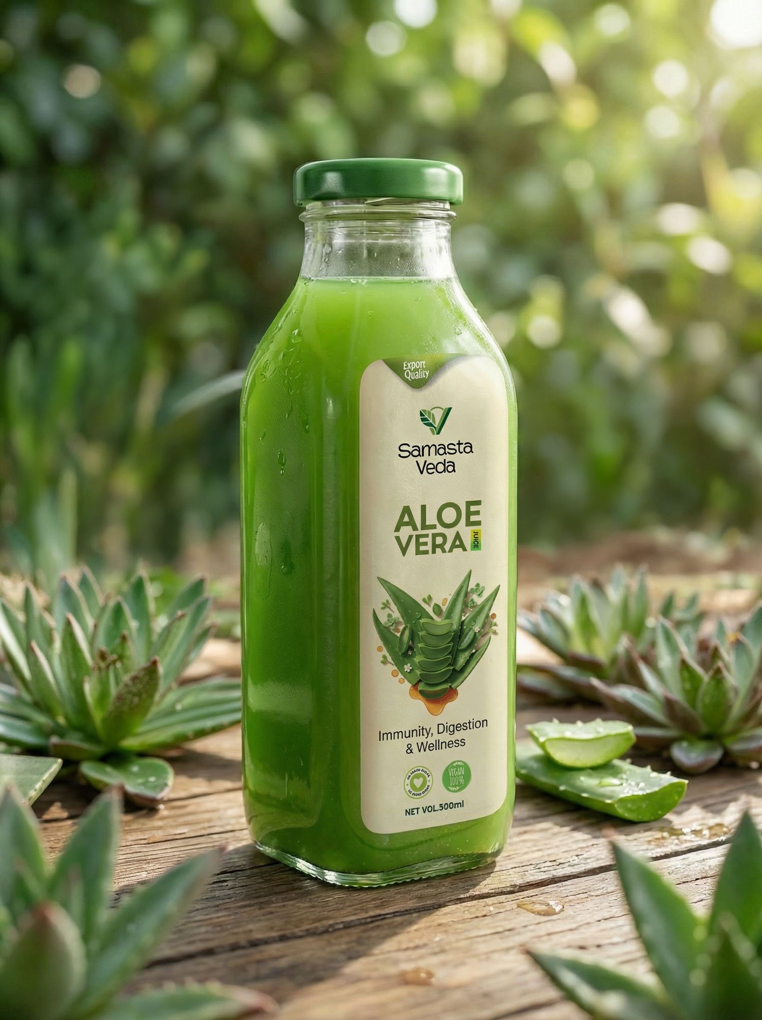 beverage packaging design for herbal juice bottles