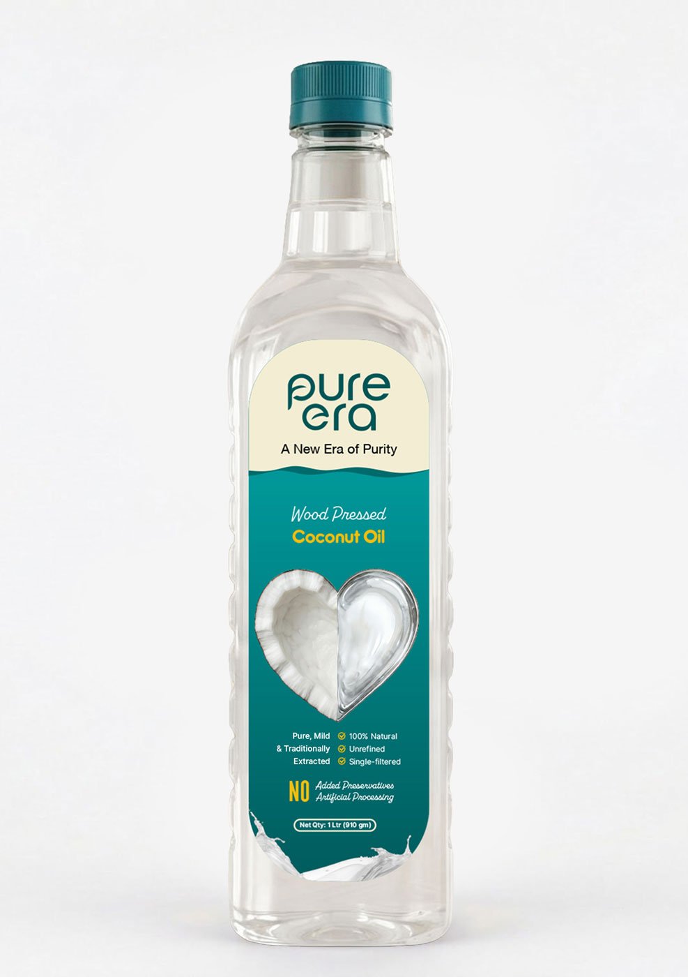 coconut oil label design
