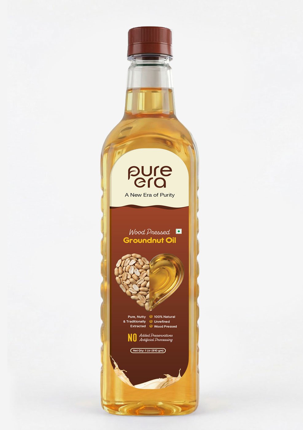 groundnut oil label design